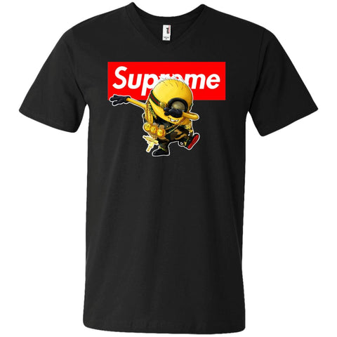 Supreme Minion T-shirt Trending Men V-Neck T-Shirt Black / S Men V-Neck T-Shirt - parenttees