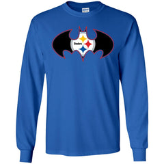 We Are The Pittsburgh Steelers Batman Nfl Mashup Men Long Sleeve Shirt Men Long Sleeve Shirt - parenttees