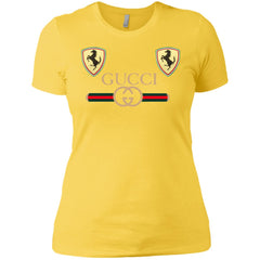 Best Gucci Ferrari New T-shirt Women Cotton T-Shirt Women Cotton T-Shirt - parenttees