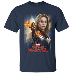 Marvel Captain Marvel Powers Portrait Men Cotton T-Shirt