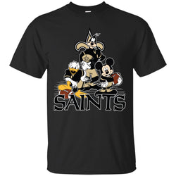 Mickey Mouse New Orleans Saints American Football Nfl Sports Shirt Men Cotton T-Shirt