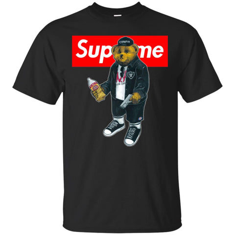 Supreme Bear Guns T-shirt Men Cotton T-Shirt Black / S Men Cotton T-Shirt - parenttees