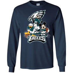 Mickey Mouse Philadelphia Eagle American Football Nfl Sports Shirt Men Long Sleeve Shirt