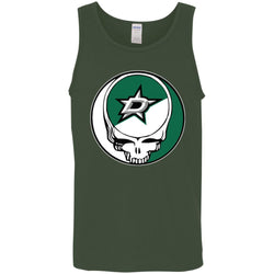 Dallas Stars Grateful Dead Steal Your Face Hockey Nhl Shirts Men Cotton Tank