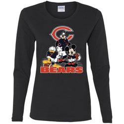 Mickey Mouse Chicago Bears American Football Nfl Sports Shirt Women Long Sleeve Shirt