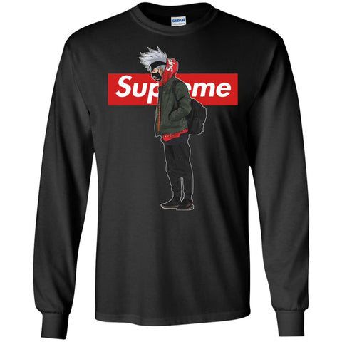 Supreme Naruto Funny Style T-shirt Men Long Sleeve Shirt Black / S Men Long Sleeve Shirt - parenttees