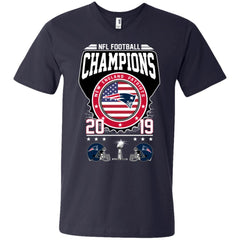 Nfl – Football Champions New England Patriots Super Bowl 2019 Men V-Neck T-Shirt Men V-Neck T-Shirt - parenttees