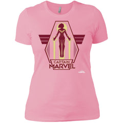 Captain Marvel Red Yellow Flight Powers Women Cotton T-Shirt Women Cotton T-Shirt - parenttees