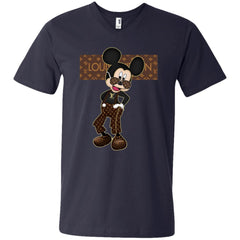 Best Louis Vuitton Mickey Fashion T-shirt Men V-Neck T-Shirt Men V-Neck T-Shirt - parenttees