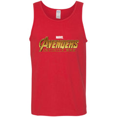 Marvel Avengers Infinity War Golden Logo Men Cotton Tank Men Cotton Tank - parenttees