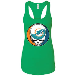 Miami Dolphins Grateful Dead Steal Your Face Football Nfl Shirts Women Tank Top