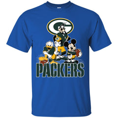 Mickey Mouse Green Bay Packer American Football Nfl Sports Shirt Men Cotton T-Shirt Men Cotton T-Shirt - parenttees