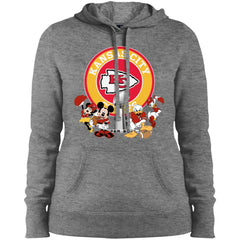 Nfl – Kansas City Chiefs Super Bowl 2019 Mickey Mouse Minnie Mouse Donald Duck Daisy Duck Football Women Hooded Sweatshirt Women Hooded Sweatshirt - parenttees