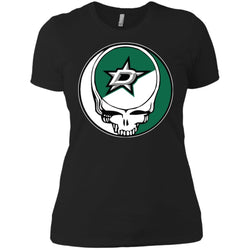 Dallas Stars Grateful Dead Steal Your Face Hockey Nhl Shirts Women Cotton T-Shirt