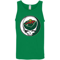 Minnesota Wild Grateful Dead Steal Your Face Hockey Nhl Shirts Men Cotton Tank Men Cotton Tank - parenttees