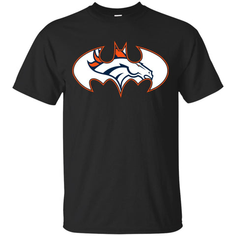 We Are The Denver Broncos Batman Nfl Mashup Men Cotton T-Shirt Black / S Men Cotton T-Shirt - parenttees