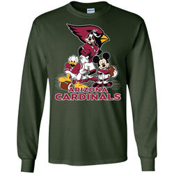 Mickey Mouse Arizona Cardinals American Football Nfl Sports Shirt Men Long Sleeve Shirt