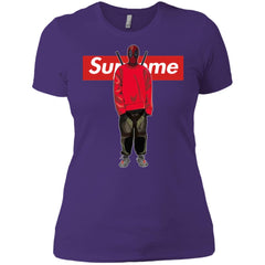 Supreme Deadpool Hiphop T-shirt Women Cotton T-Shirt Women Cotton T-Shirt - parenttees