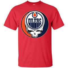 Edmonton Oilers Grateful Dead Steal Your Face Hockey Nhl Shirts Men Cotton T-Shirt Men Cotton T-Shirt - parenttees