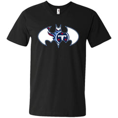 We Are The Tennessee Titans Batman Nfl Mashup Men V-Neck T-Shirt Men V-Neck T-Shirt - parenttees