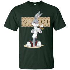 Gucci Rabbit Smoking Funny T-shirt Men Cotton T-Shirt Men Cotton T-Shirt - parenttees