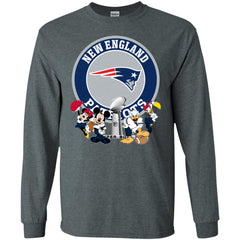 Nfl – New England Patriots Super Bowl 2019 Mickey Mouse Minnie Mouse Donald Duck Daisy Duck Football Men Long Sleeve Shirt Men Long Sleeve Shirt - parenttees