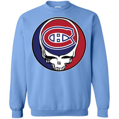 Montreal Canadiens Grateful Dead Steal Your Face Hockey Nhl Shirts Crewneck Pullover Sweatshirt Crewneck Pullover Sweatshirt - parenttees