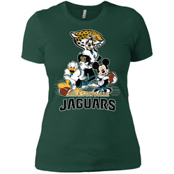 Mickey Mouse Jacksonville Jaguar American Football Nfl Sports Shirt Women Cotton T-Shirt