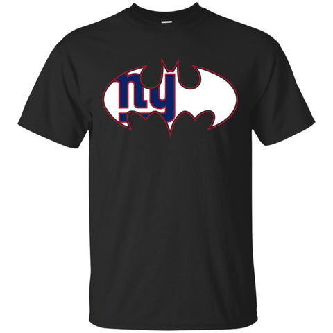 We Are The New York Giants Batman Nfl Mashup Men Cotton T-Shirt Black / S Men Cotton T-Shirt - parenttees