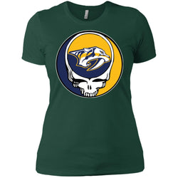 Nashville Predators Grateful Dead Steal Your Face Hockey Nhl Shirts Women Cotton T-Shirt