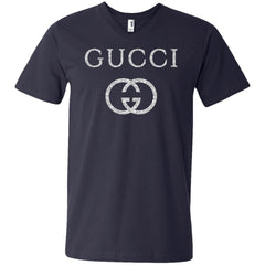 Vintage Gucci Logo Inspired Men V-Neck T-Shirt Men V-Neck T-Shirt - parenttees