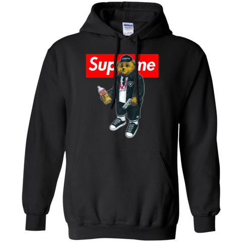 Supreme Bear Guns T-shirt Pullover Hoodie Sweatshirt Black / S Pullover Hoodie Sweatshirt - parenttees