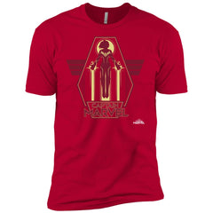 Captain Marvel Red Yellow Flight Powers Men Short Sleeve T-Shirt Men Short Sleeve T-Shirt - parenttees