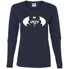 We Are The New York Jets Batman Nfl Mashup Women Long Sleeve Shirt Women Long Sleeve Shirt - parenttees