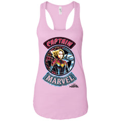 Captain Marvel Stitched Patched Portrait Women Tank Top Women Tank Top - parenttees