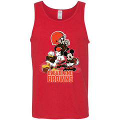 Mickey Mouse Cleveland Browns American Football Nfl Sports Shirt Men Cotton Tank Men Cotton Tank - parenttees