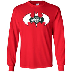 We Are The New York Jets Batman Nfl Mashup Men Long Sleeve Shirt Men Long Sleeve Shirt - parenttees