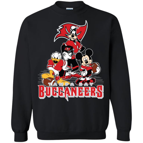 Mickey Mouse Tampa Bay Buccaneers American Football Nfl Sports Shirt Crewneck Pullover Sweatshirt Black / S Crewneck Pullover Sweatshirt - parenttees