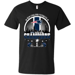 Nfl – New England Patriots 2019 Super Bowl Champions Football Men V-Neck T-Shirt Men V-Neck T-Shirt - parenttees