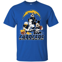 Mickey Mouse Los Angeles Chargers American Football Nfl Sports Shirt Men Cotton T-Shirt Men Cotton T-Shirt - parenttees