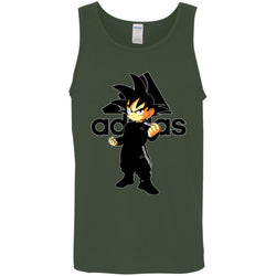 Goku Adidas Black T-shirt Men Cotton Tank