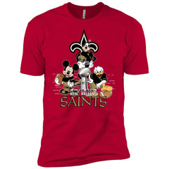 Nfl – New Orleans Saints Donald Duck Goofy Mickey Mouse Super Bowl 2019 Football Men Short Sleeve T-Shirt Men Short Sleeve T-Shirt - parenttees