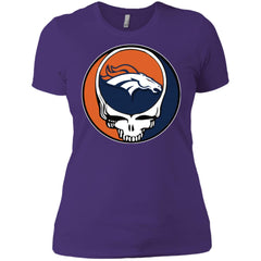 Denver Broncos Grateful Dead Steal Your Face Football Nfl Shirts Women Cotton T-Shirt Women Cotton T-Shirt - parenttees