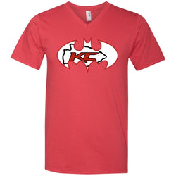 We Are The Kansas City Chiefs Batman Nfl Mashup Men V-Neck T-Shirt