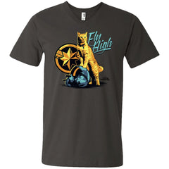 Captain Marvel Symbol Goose Fly High Men V-Neck T-Shirt Men V-Neck T-Shirt - parenttees