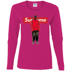 Supreme Deadpool Hiphop T-shirt Women Long Sleeve Shirt Women Long Sleeve Shirt - parenttees