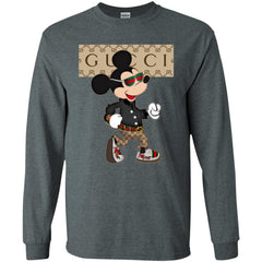 Gucci Shirt Mickey Mouse T-shirt Men Long Sleeve Shirt Men Long Sleeve Shirt - parenttees