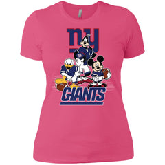 Mickey Mouse New York Giants American Football Nfl Sports Shirt Women Cotton T-Shirt Women Cotton T-Shirt - parenttees