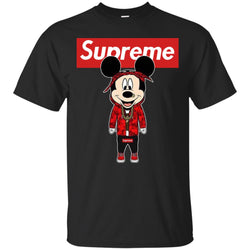 Supreme Mickey Style Fashion T-shirt Men Cotton T-Shirt