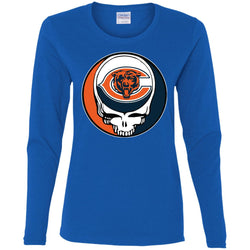 Chicago Bears Grateful Dead Steal Your Face Football Nfl Shirts Women Long Sleeve Shirt